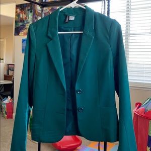 Green H&M blazer